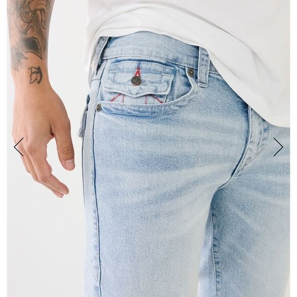 True Religion Billy Single Needle Bootcut Jean BLACK 30 NWOT‎ - Picture 2 of 5